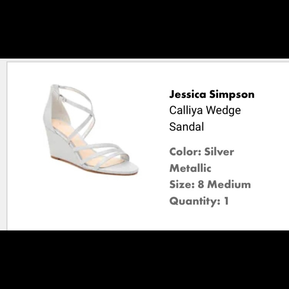 DSW silver wedges size 8